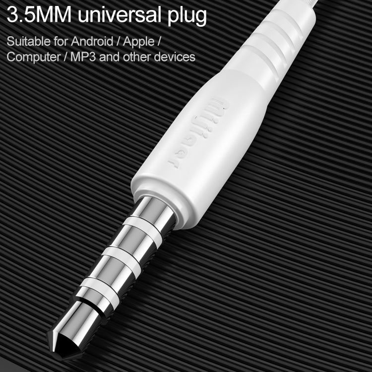 蘭士頓 MJ62 1.2m 入耳式線控 3.5mm立體音耳機 帶麥