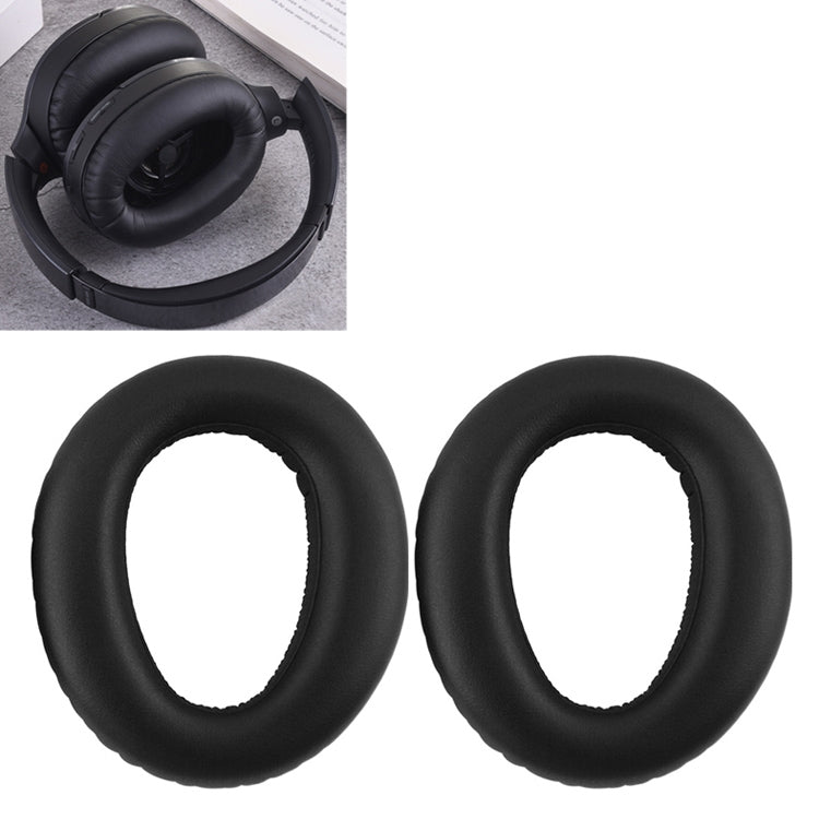 一對賣 適用於適用於 索尼 MDR-1000X / WH-1000XM2 頭戴式藍牙耳機罩海綿保護套