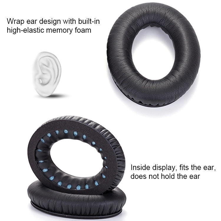 1對賣 柔軟耳機套耳罩 配黑色隔音棉 適用於BOSE QC2 / QC15 / AE2 / QC25
