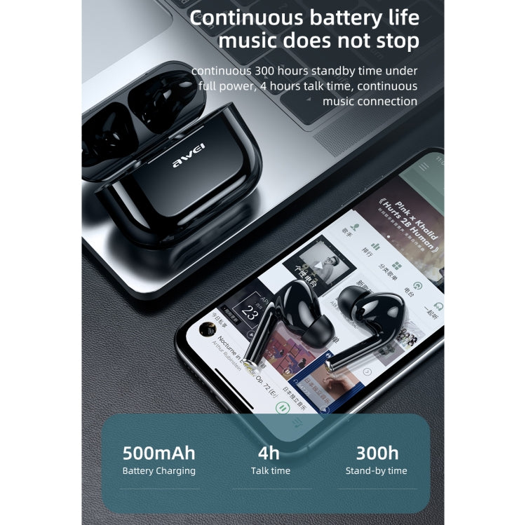 awei T29 藍牙V5.0 TWS運動藍牙耳機 帶充電倉