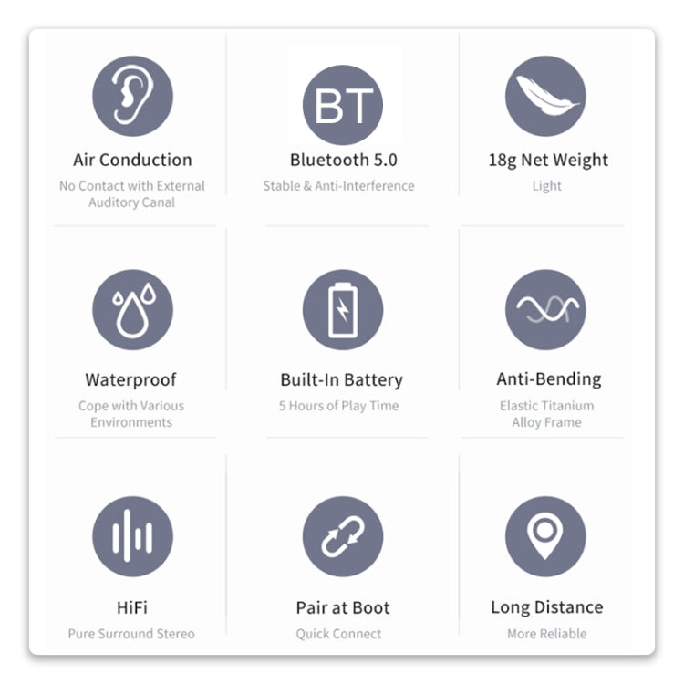 awei A889BL 氣傳導運動無線藍牙5.0耳機