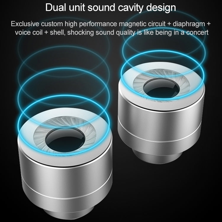 D12 1.2m入耳式線控 3.5mm HIFI耳機 雙動圈跑步遊戲音樂耳機 帶包裝