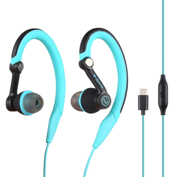 Mucro Type-C 掛耳式運動有線立體聲耳機 記憶海綿耳塞版