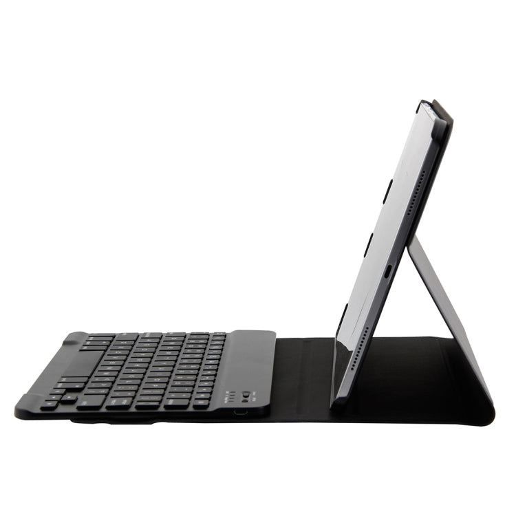 1130B 適用於iPad Pro 11 inch 分拆式細羊紋藍牙3.0ABS拉絲平板鍵盤皮套 帶三擋調節/磁吸/休眠功能