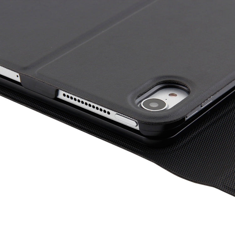 1130B 適用於iPad Pro 11 inch 分拆式細羊紋藍牙3.0ABS拉絲平板鍵盤皮套 帶三擋調節/磁吸/休眠功能