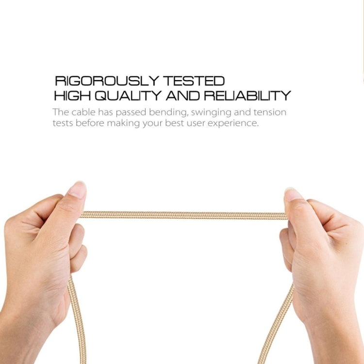 可通3A電流 編織線金屬頭 8 Pin轉USB 充電數據線, 線長: 1米