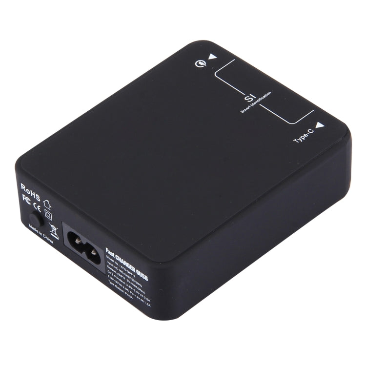 Q8118  1 快充3.0 + 4 智能充USB + 1 USB3.1 Type-C桌面智能充電器