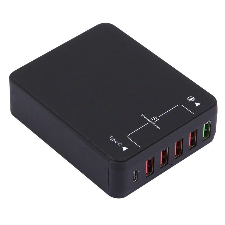 Q8118  1 快充3.0 + 4 智能充USB + 1 USB3.1 Type-C桌面智能充電器