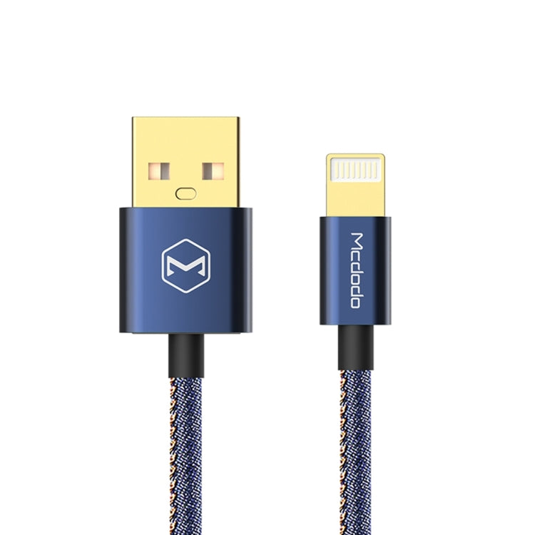 Mcdodo CA-1730 雙面插8pin 轉 USB 2.4A適用於蘋果牛仔充電數據線 長度：1.2米