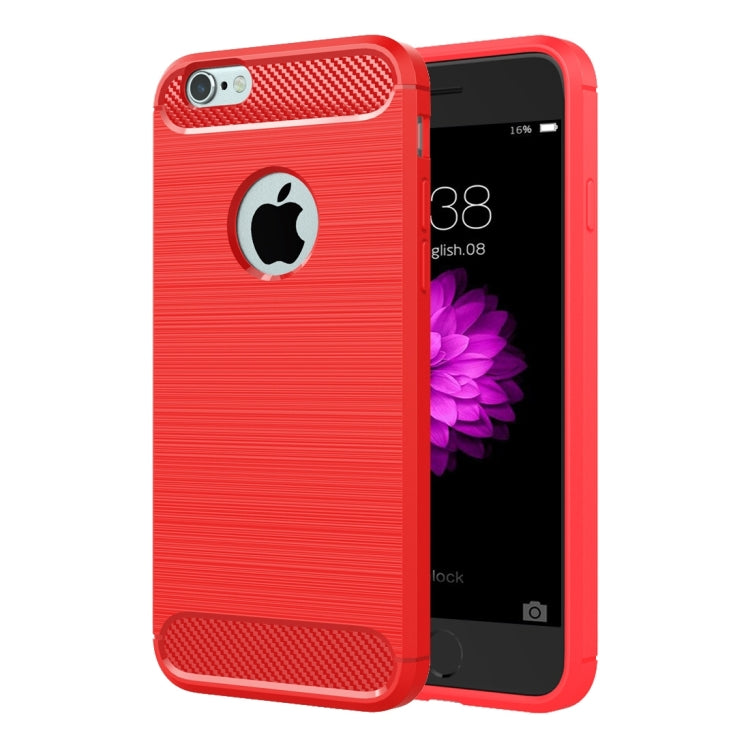 5.5英寸 適用於iPhone 6 Plus & 6s Plus 拉絲紋纖維TPU盔甲保護殼