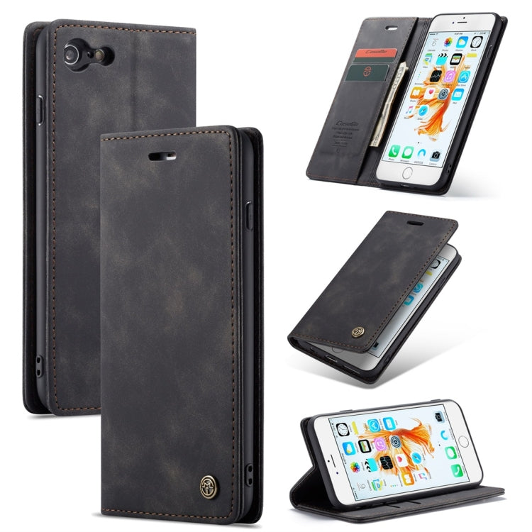 CaseMe-013 適用於iPhone 6 Plus / 6s Plus 多功能復古磨砂左右開皮套，帶支架&卡槽&錢包