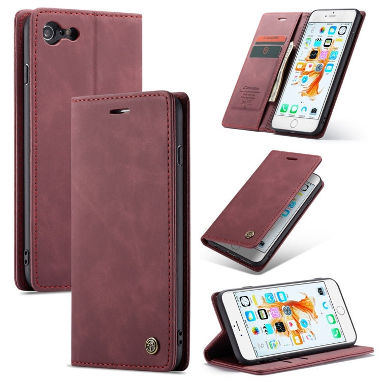 CaseMe-013 適用於iPhone 6 Plus / 6s Plus 多功能復古磨砂左右開皮套，帶支架&卡槽&錢包