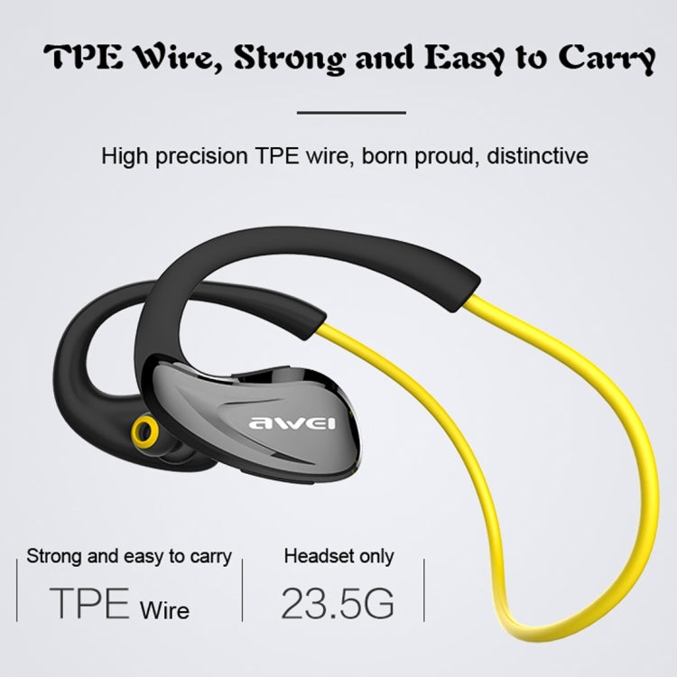 AWEI A880BL 無線運動藍牙立體聲耳機帶麥克風，支持免提通話&NFC功能