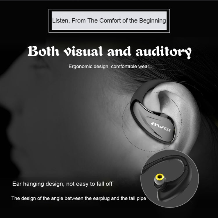 AWEI A880BL 無線運動藍牙立體聲耳機帶麥克風，支持免提通話&NFC功能