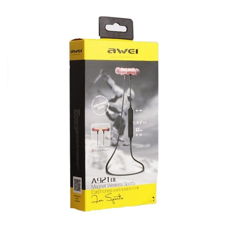 AWEI A921BL 無線運動磁性藍牙耳機帶線控+麥克風