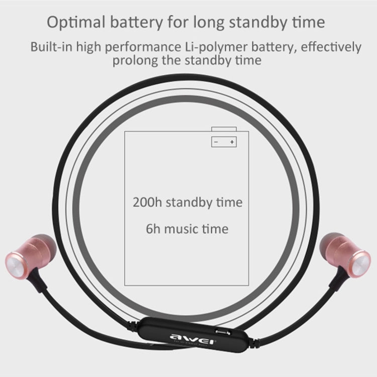 AWEI A921BL 無線運動磁性藍牙耳機帶線控+麥克風