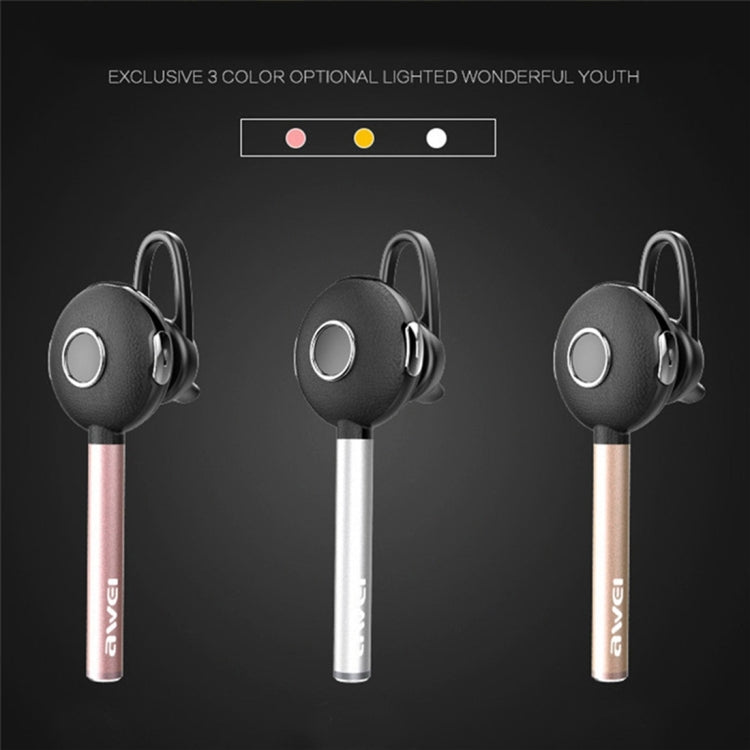 AWEI A825BL 無線商務藍牙立體聲耳機帶音量控+麥克風，支持免提通話