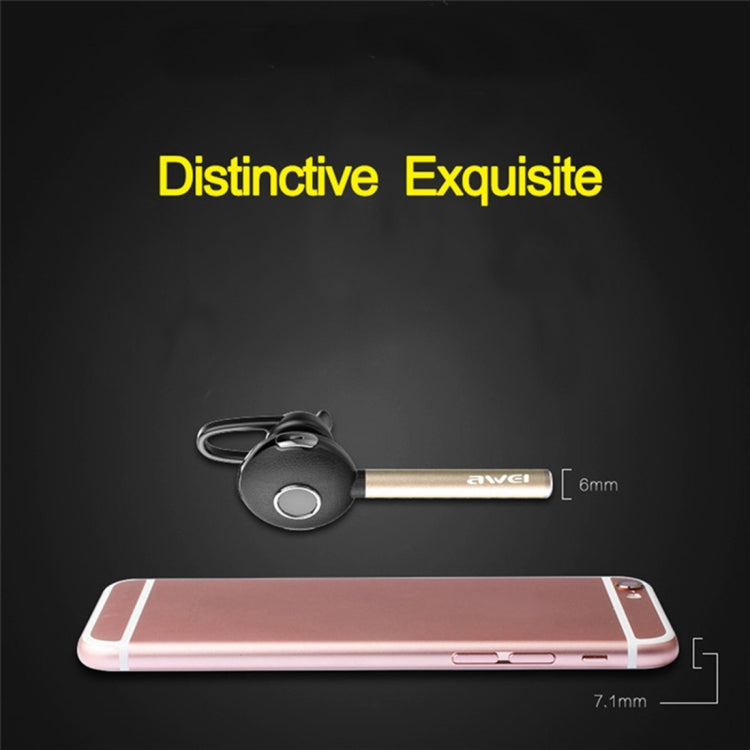 AWEI A825BL 無線商務藍牙立體聲耳機帶音量控+麥克風，支持免提通話