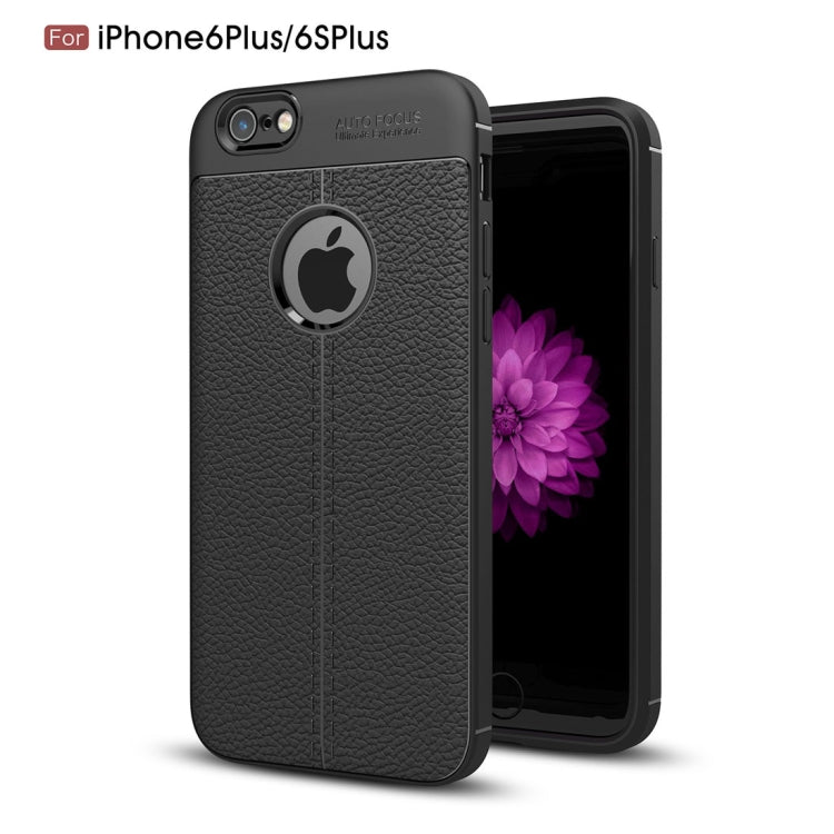 適用於蘋果iPhone 6 Plus & 6s Plus 荔枝紋TPU手機保護殼
