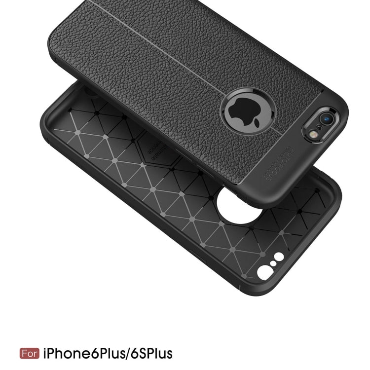 適用於蘋果iPhone 6 Plus & 6s Plus 荔枝紋TPU手機保護殼
