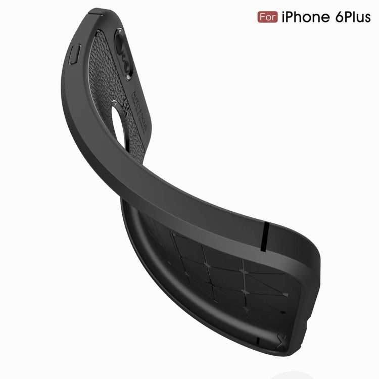 適用於蘋果iPhone 6 Plus & 6s Plus 荔枝紋TPU手機保護殼
