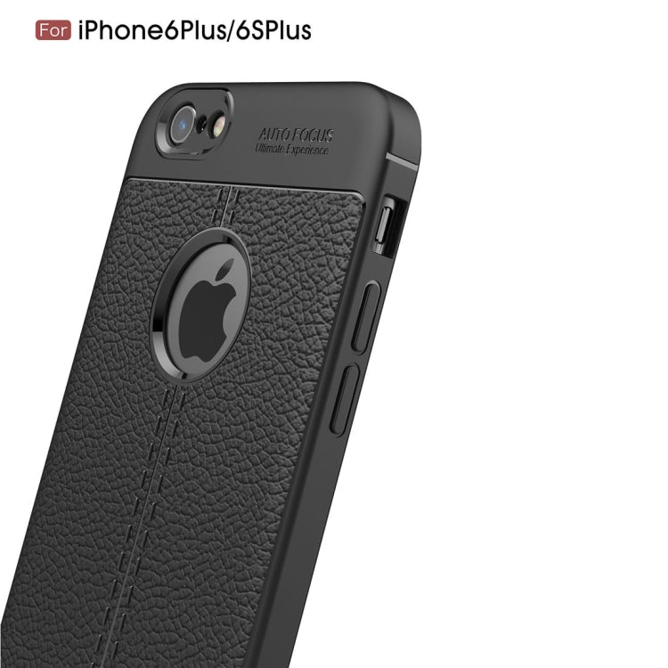 適用於蘋果iPhone 6 Plus & 6s Plus 荔枝紋TPU手機保護殼