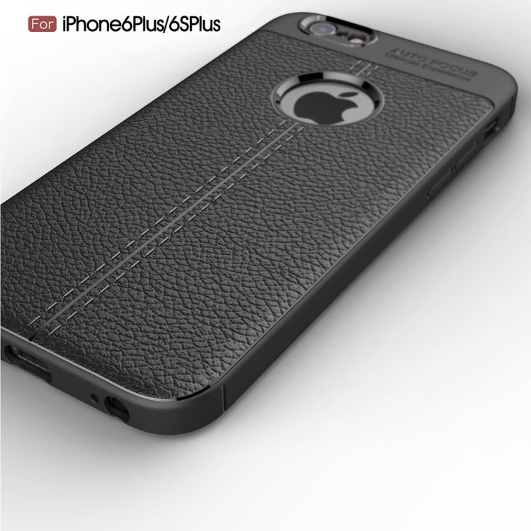 適用於蘋果iPhone 6 Plus & 6s Plus 荔枝紋TPU手機保護殼