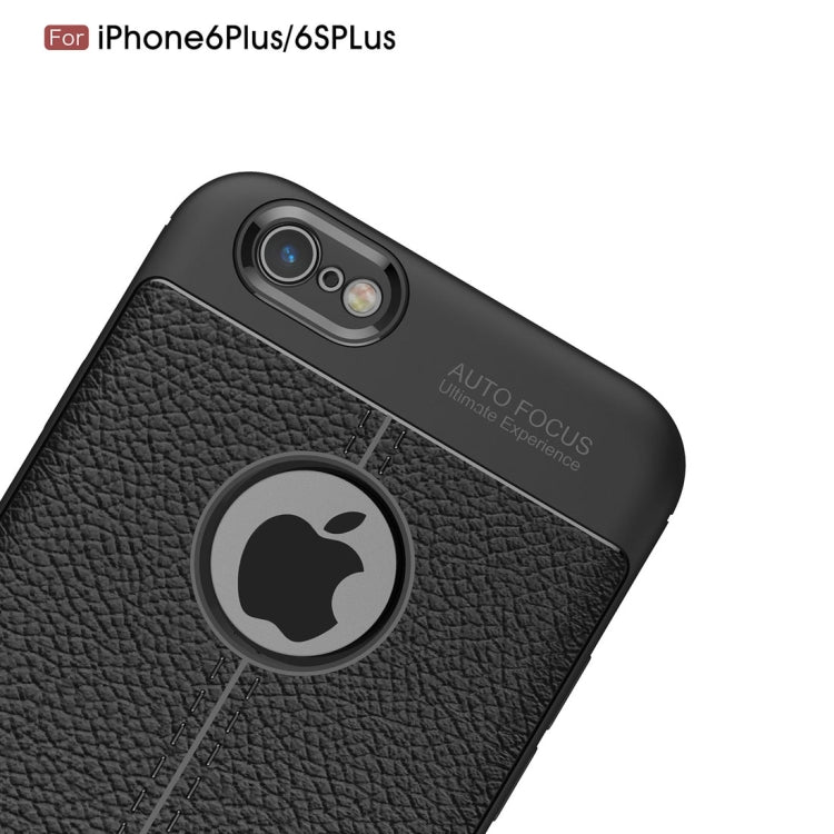 適用於蘋果iPhone 6 Plus & 6s Plus 荔枝紋TPU手機保護殼
