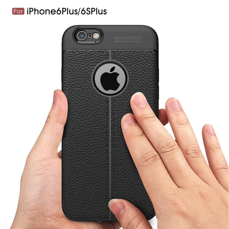 適用於蘋果iPhone 6 Plus & 6s Plus 荔枝紋TPU手機保護殼