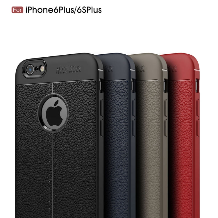 適用於蘋果iPhone 6 Plus & 6s Plus 荔枝紋TPU手機保護殼