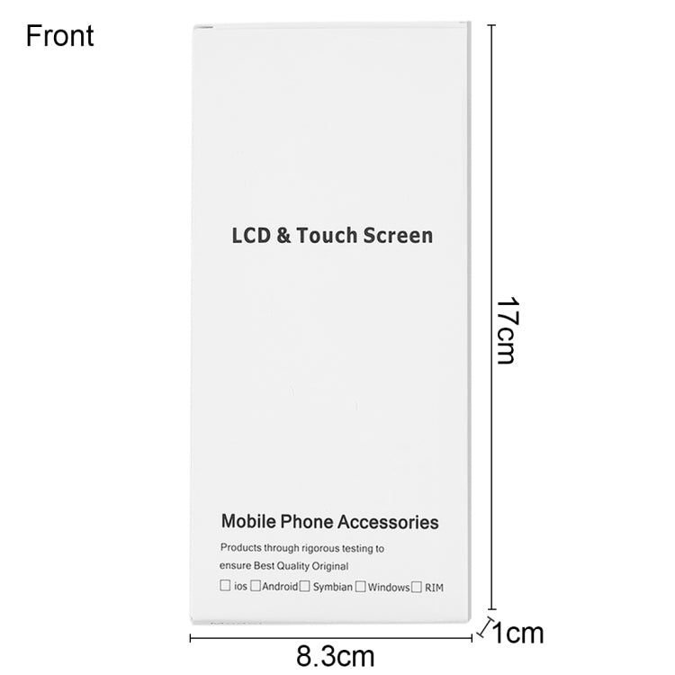 50 PCS Cardboard Packaging White Box for iPhone 6s & 6 LCD Screen
