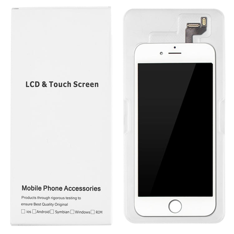 50 PCS Cardboard Packaging White Box for iPhone 6s & 6 LCD Screen