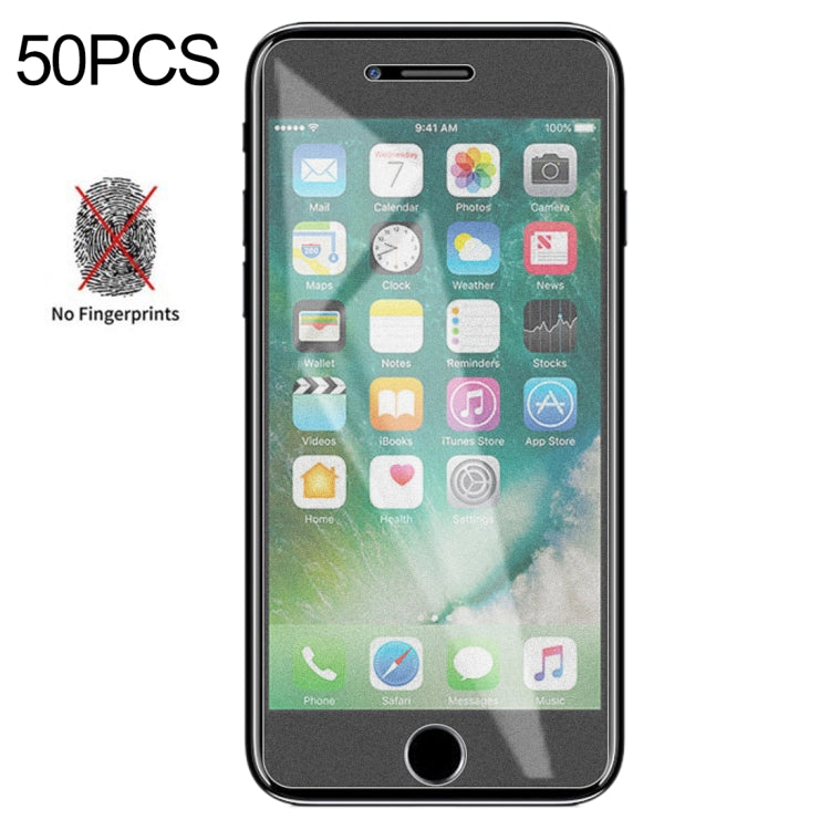 50個裝 透明磨砂非全屏鋼化貼膜 適用於 iPhone SE 2020 / 8 / 7