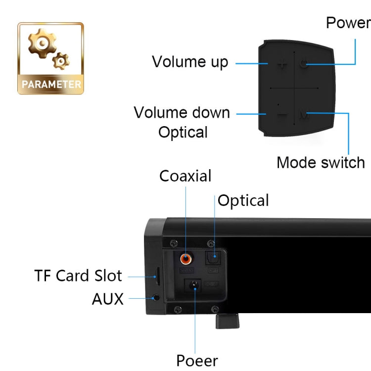 Soundbar LP-09  CE0148 藍牙音箱 帶遙控