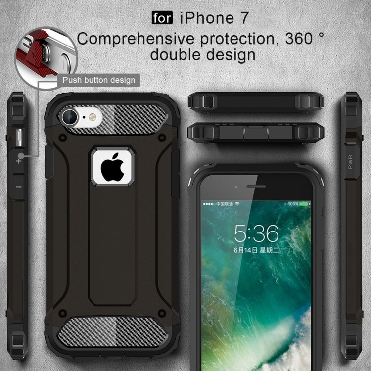 適用於iPhone 7 金剛鐵甲TPU+PC組合殼