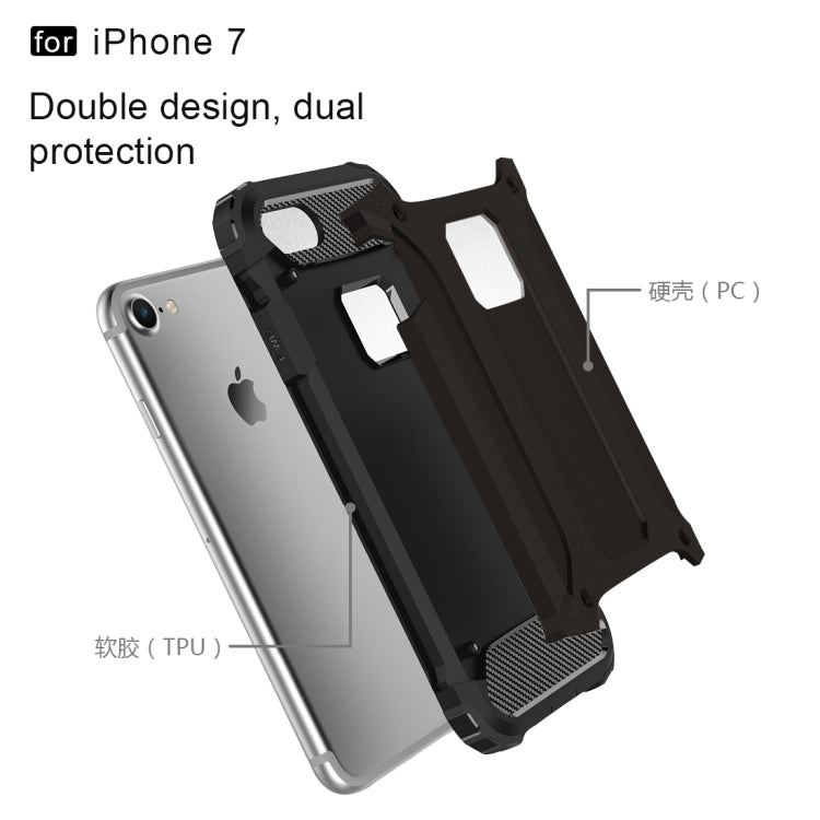 適用於iPhone 7 金剛鐵甲TPU+PC組合殼