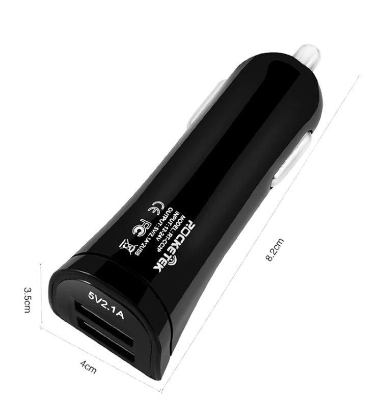ROCKETEK CC2P DC 5V 4.2A 雙USB智能車載充電器