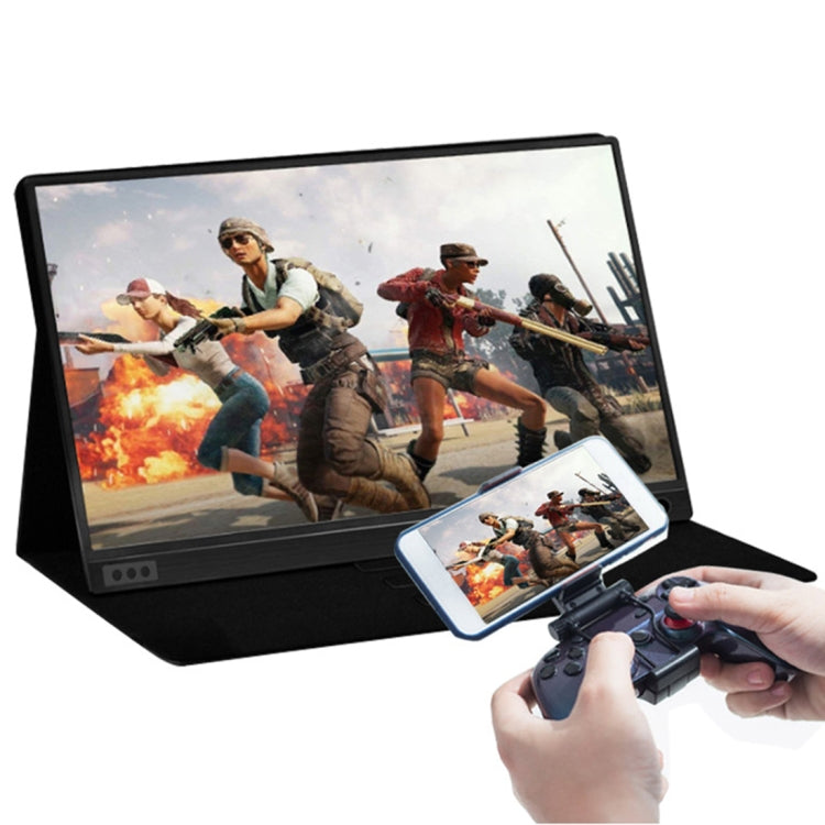 15.6英寸 1080P 178度廣角 高清便攜式显示器帶迷你HDMI&Micro USB&2個Type-C接口，適用於台式電腦/遊戲機/同屏器/PS4/PS3/XBox