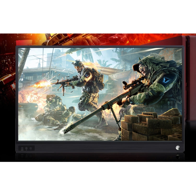 15.6英寸 1080P 178度廣角 高清便攜式显示器帶迷你HDMI&Micro USB&2個Type-C接口，適用於台式電腦/遊戲機/同屏器/PS4/PS3/XBox