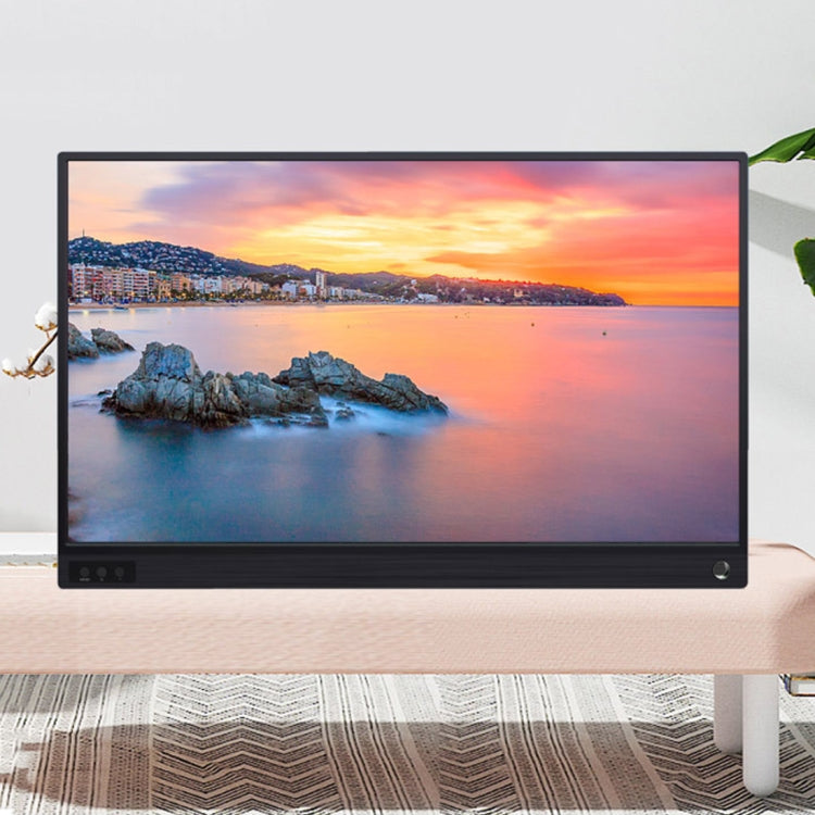 15.6英寸 1080P 178度廣角 高清便攜式显示器帶迷你HDMI&Micro USB&2個Type-C接口，適用於台式電腦/遊戲機/同屏器/PS4/PS3/XBox