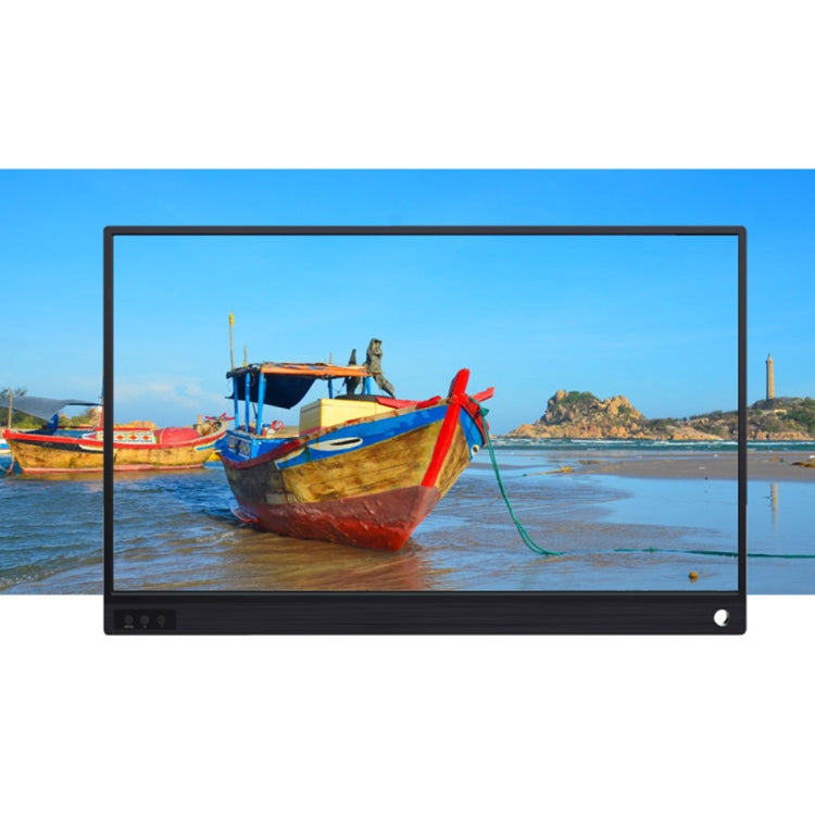 15.6英寸 1080P 178度廣角 高清便攜式显示器帶迷你HDMI&Micro USB&2個Type-C接口，適用於台式電腦/遊戲機/同屏器/PS4/PS3/XBox