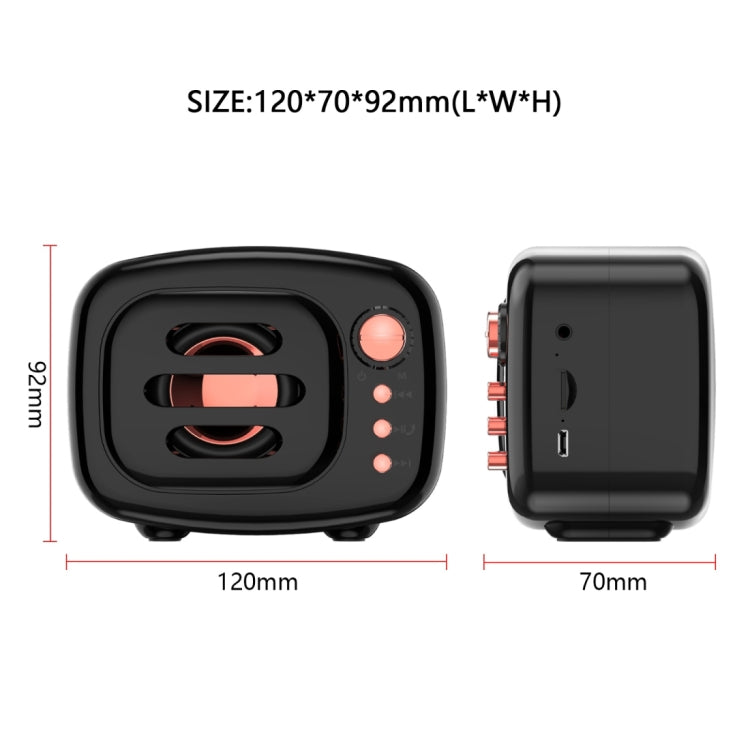 B11 藍牙5.0復古無線藍牙音箱，支持免提通話&32GB TF卡&3.5mm音頻插孔