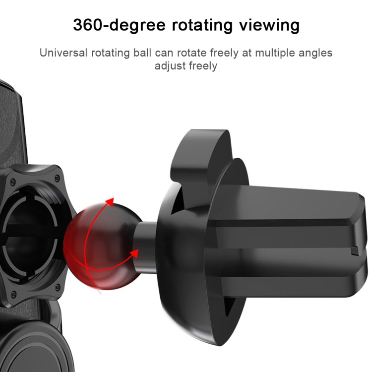 Q2 15W 可萬向旋轉紅外感應磁吸車載無線充電手機支架 帶Micro USB+8 Pin+Type-C磁吸接頭