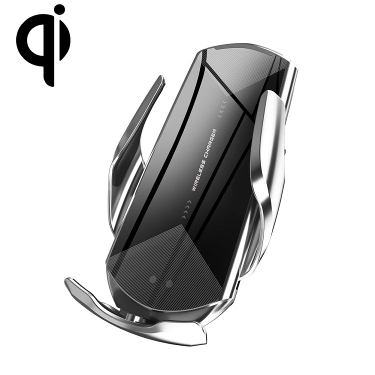 Q2 15W 可萬向旋轉紅外感應磁吸車載無線充電手機支架 帶Micro USB+8 Pin+Type-C磁吸接頭