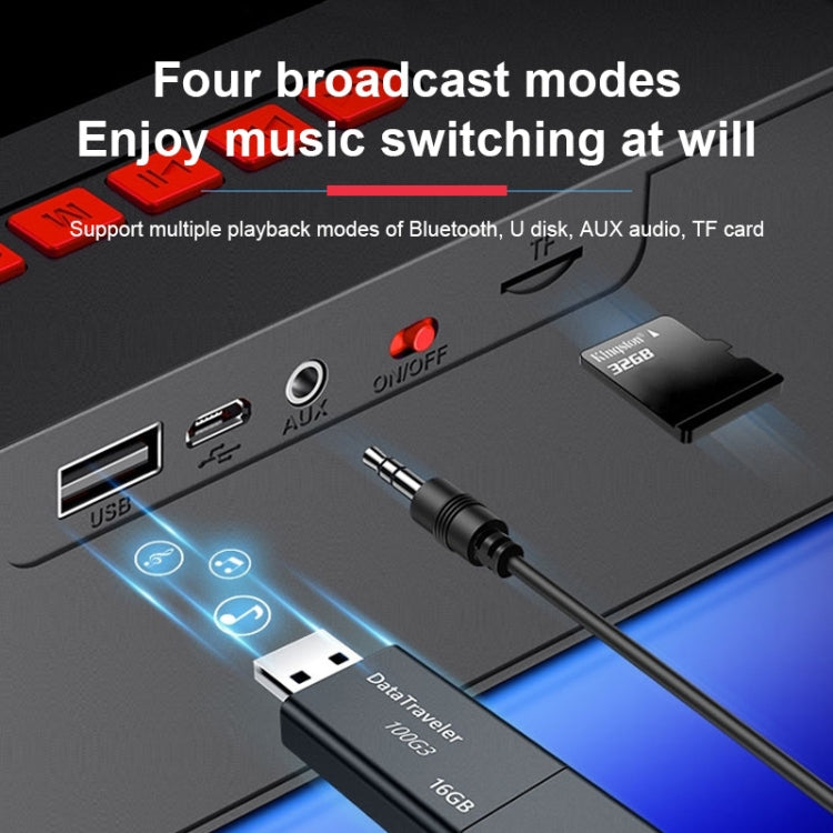 SC211 便攜式低音炮無線藍牙音箱 藍牙5.0 支持TF卡 & U盤 & 3.5mm AUX