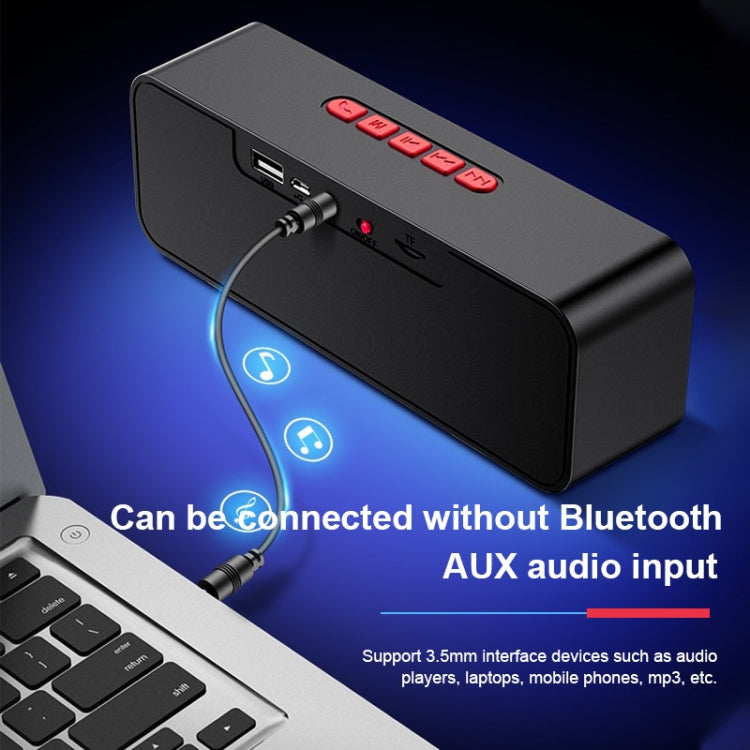 SC211 便攜式低音炮無線藍牙音箱 藍牙5.0 支持TF卡 & U盤 & 3.5mm AUX