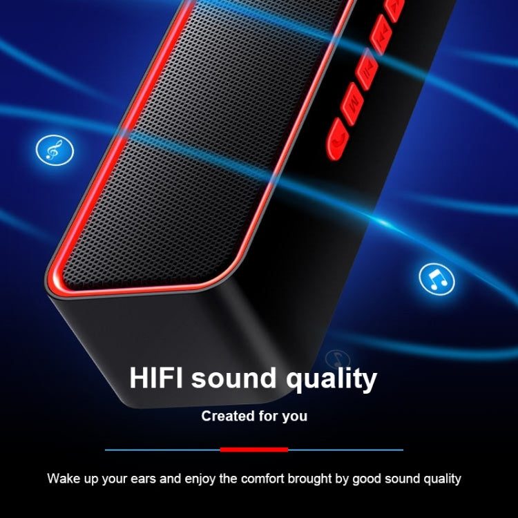 SC211 便攜式低音炮無線藍牙音箱 藍牙5.0 支持TF卡 & U盤 & 3.5mm AUX