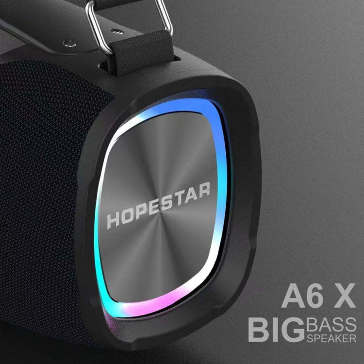 HOPESTAR A6X TWS 便攜式戶外藍牙音箱帶音樂炫彩燈，支持充電寶&免提通話&U盤&TF卡&3.5mm AUX