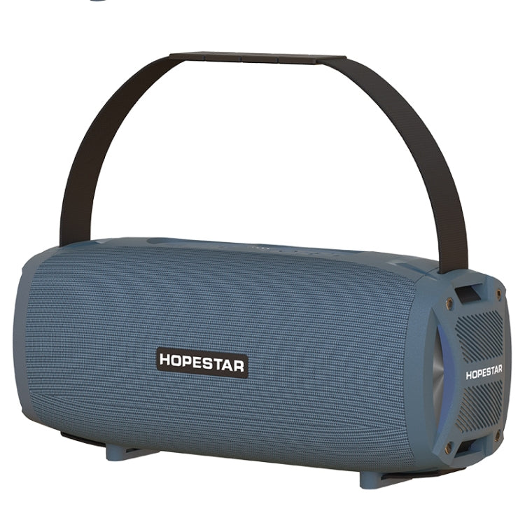 HOPESTAR H24 Pro TWS 便攜式戶外防水織布紋理藍牙音箱帶節奏燈，支持免提通話&U盤&TF卡&3.5mm AUX&FM