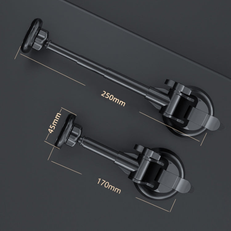 通用磁吸式可伸縮旋轉車載手機支架